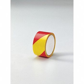 GRAINGER APPROVED E0416 Floor Tape Magenta/Yellow 2 x54 ft Roll, 3YRX5