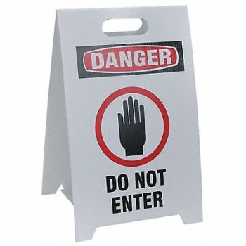 SEE ALL INDUSTRIES Floor Safety Sign 20 in x 12 in Plastic, 3YTC9