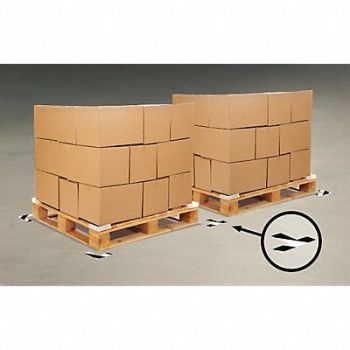 MIGHTY LINE K3723 Floor Tape Black/White 2 inx6 in T PK100, 3YTJ8