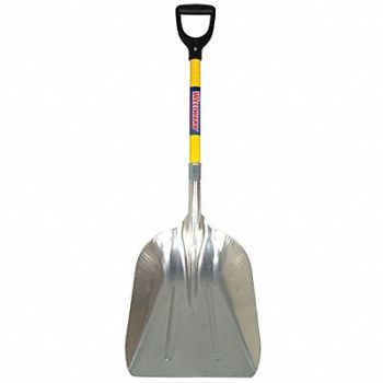 WESTWARD Grain Scoop 26-1/4 in Handle Aluminum, 3YU77