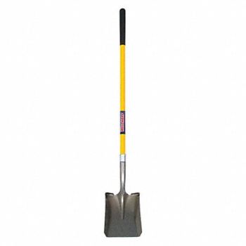 WESTWARD Square Point Shovel 47-1/2 in Handle, 3YU83