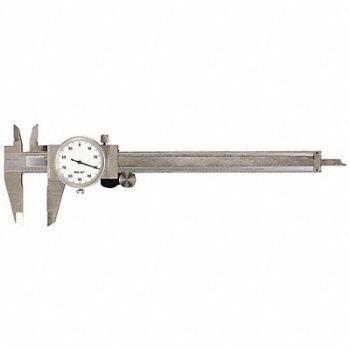 GENERAL TOOLS Dial Caliper SS 6 In 0.001 Grad, 3YWT2