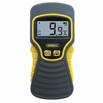 GENERAL Pinless LCD Moisture Meter, 3YXJ8