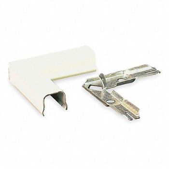 LEGRAND Flat Elbow 90 Deg Ivory Steel Elbows, 3YY54