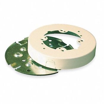 LEGRAND Round Fan Box Ivory Steel Boxes, 3YY59