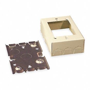 LEGRAND Shallow Switch and Receptacle Box Ivory, 3YY64