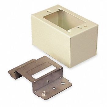 LEGRAND Divided Device Box Ivory Steel Boxes, 3YY94