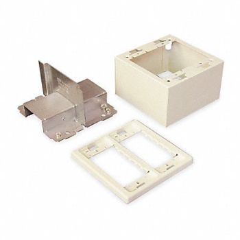 LEGRAND Divided Device Box Ivory Steel Boxes, 3YY95