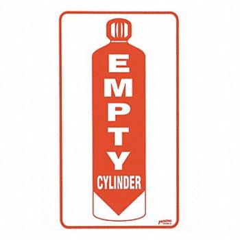 BRADY Safety Sign 5 inx7 in Magnetic Vinyl, 3YYW2