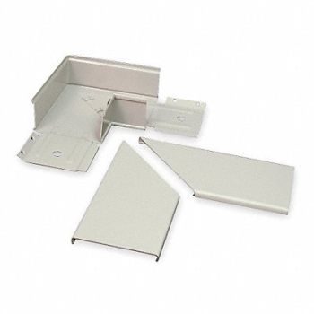 LEGRAND Flat Elbow 90 Deg Gray Steel Elbows, 3ZA15