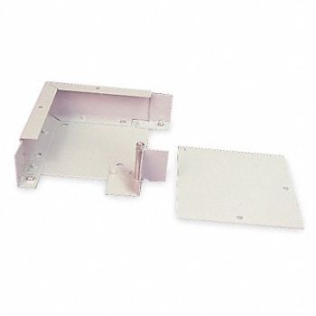 LEGRAND Flat Elbow Gray Steel Elbows, 3ZA43
