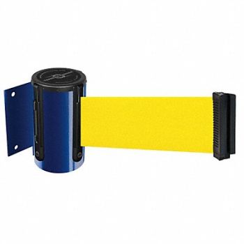TENSABARRIER D0094 Belt Barrier Blue Belt Color Yellow, 3ZAA8