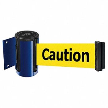 TENSABARRIER D0095 Belt Barrier Blue Belt Color Yellow, 3ZAC7