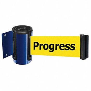 TENSABARRIER D0095 Belt Barrier Blue Belt Color Yellow, 3ZAD2