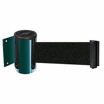 TENSABARRIER D0094 Belt Barrier Green Belt Color Black, 3ZAD9