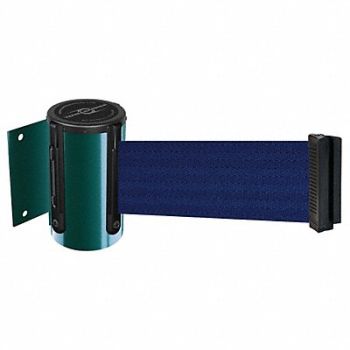 TENSABARRIER D0094 Belt Barrier Green Belt Color Blue, 3ZAE8