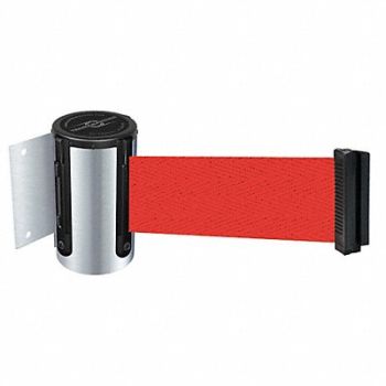 TENSABARRIER D0096 Belt Barrier Chrome Belt Color Red, 3ZAJ6