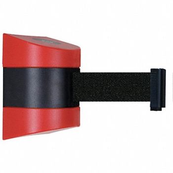 TENSABARRIER D0103 Belt Barrier Red Belt Color Black, 3ZAR2