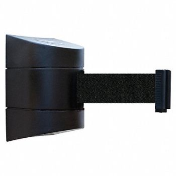TENSABARRIER D0103 Belt Barrier Black Belt Color Black, 3ZAU6