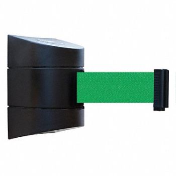 TENSABARRIER D0103 Belt Barrier Black Belt Color Green, 3ZAU7