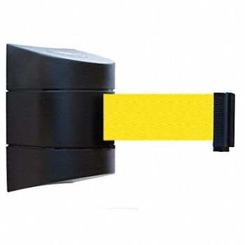 TENSABARRIER D0103 Belt Barrier Black Belt Color Yellow, 3ZAU8