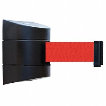 TENSABARRIER D0103 Belt Barrier Black Belt Color Red, 3ZAU9