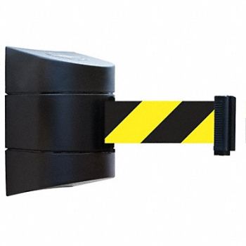 TENSABARRIER D0103 Belt Barrier Black Belt Yellow/Black, 3ZAV2