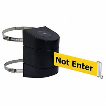 TENSABARRIER D0111 Belt Barrier Black Belt Color Yellow, 3ZAW5