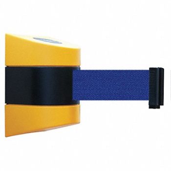 TENSABARRIER D0129 Belt Barrier Yellow Belt Color Blue, 3ZDF4