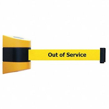 TENSABARRIER D0104 Belt Barrier Yellow Belt Color Yellow, 3ZAY2