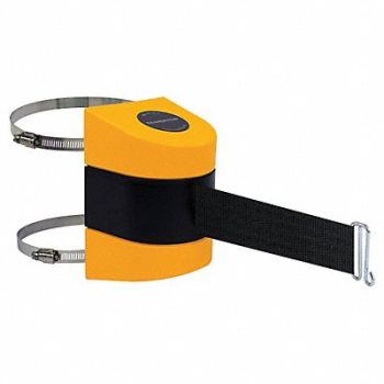 TENSABARRIER D0109 Belt Barrier Yellow Belt Color Black, 3ZAY3
