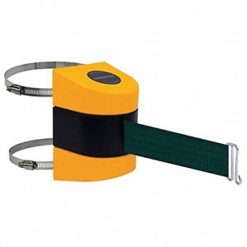 TENSABARRIER D0109 Belt Barrier Yellow Belt Color Green, 3ZAY4