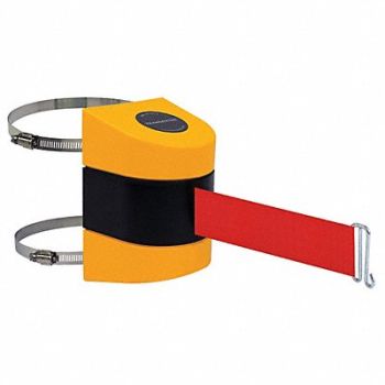 TENSABARRIER D0109 Belt Barrier Yellow Belt Color Red, 3ZAY6