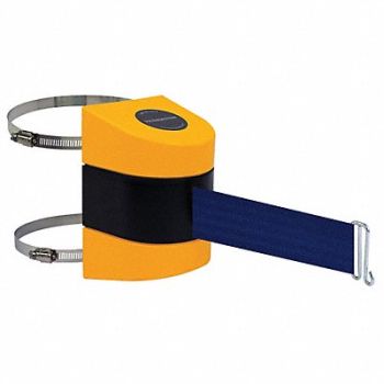 TENSABARRIER D0109 Belt Barrier Yellow Belt Color Blue, 3ZAY7