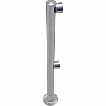 TENSABARRIER Adapta-Rail End Post Polished Chrome, 3ZCC3