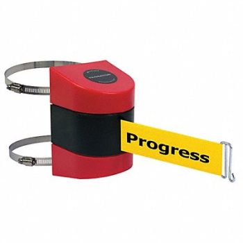 TENSABARRIER D0124 Belt Barrier Red Belt Color Yellow, 3ZCK9