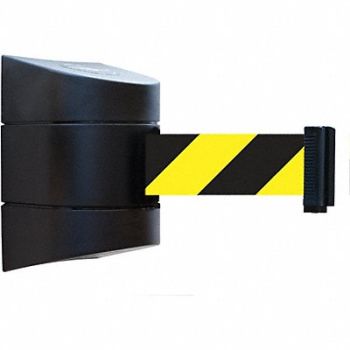 TENSABARRIER D0116 Belt Barrier Black Belt Yellow/Black, 3ZCL8