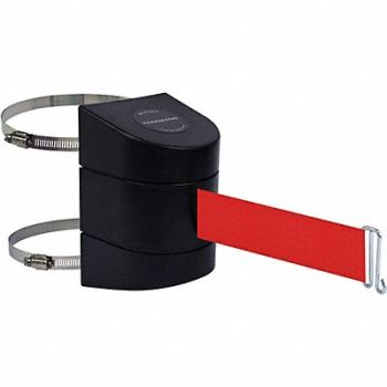 TENSABARRIER D0123 Belt Barrier Black Belt Color Red, 3ZCN8