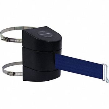 TENSABARRIER D0123 Belt Barrier Black Belt Color Blue, 3ZCN9