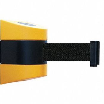 TENSABARRIER D0129 Belt Barrier Yellow Belt Color Black, 3ZDE9