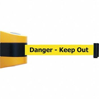 TENSABARRIER D0117 Belt Barrier Yellow Belt Color Yellow, 3ZCR7