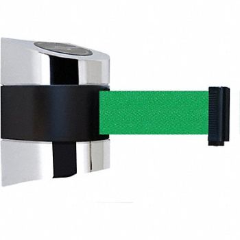TENSABARRIER D0127 Belt Barrier Chrome Belt Color Green, 3ZCW7