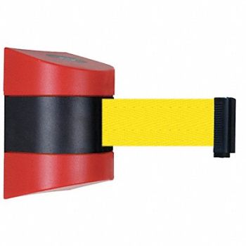 TENSABARRIER D0129 Belt Barrier Red Belt Color Yellow, 3ZCZ3