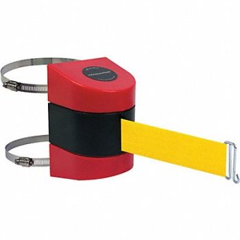 TENSABARRIER D0136 Belt Barrier Red Belt Color Yellow, 3ZDA5