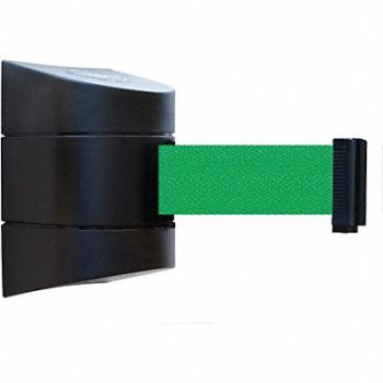 TENSABARRIER D0129 Belt Barrier Black Belt Color Green, 3ZDC6