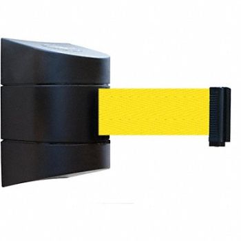 TENSABARRIER D0129 Belt Barrier Black Belt Color Yellow, 3ZDC7