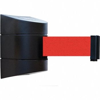 TENSABARRIER D0129 Belt Barrier Black Belt Color Red, 3ZDC8