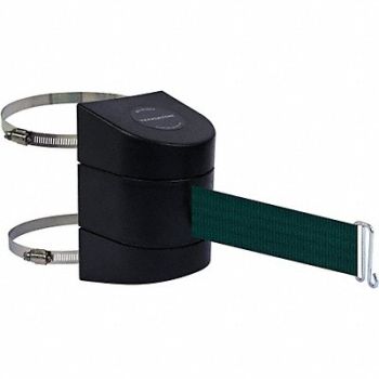 TENSABARRIER D0136 Belt Barrier Black Belt Color Green, 3ZDD8