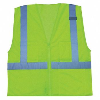 CONDOR High Visibility Vest Class 2 3XL Lime, 3ZDP5