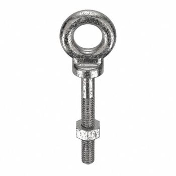 KEN FORGING Machinery Eye Bolt Shank D 3/8 in, 3ZHG2